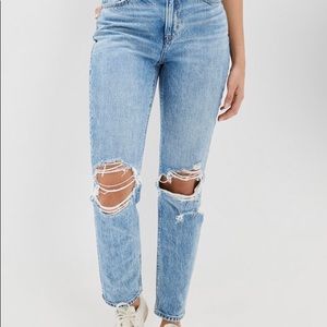 American eagle strigid ripped mom jean
